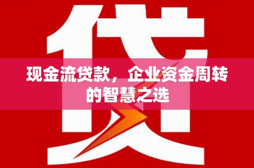 淮上现金流贷款，企业资金周转的智慧之选