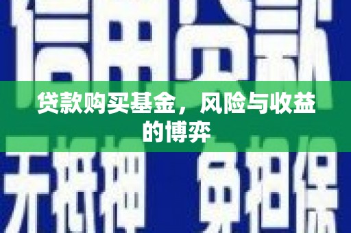 正宁贷款购买基金，风险与收益的博弈