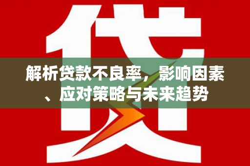 林西解析贷款不良率，影响因素、应对策略与未来趋势
