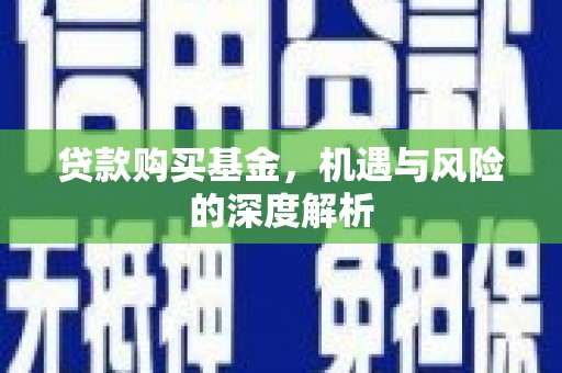 水林贷款购买基金，机遇与风险的深度解析