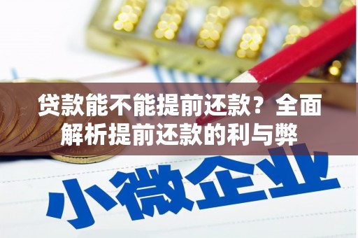 岳阳楼贷款能不能提前还款？全面解析提前还款的利与弊