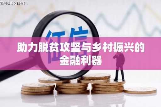微山助力脱贫攻坚与乡村振兴的金融利器
