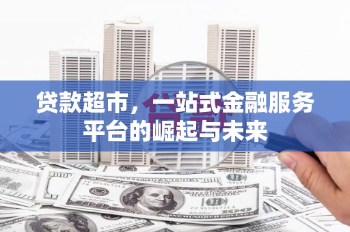 沙鹿贷款超市，一站式金融服务平台的崛起与未来