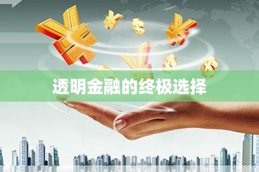 美溪透明金融的终极选择