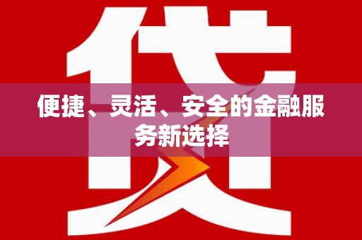 大关便捷、灵活、安全的金融服务新选择