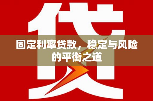 池上固定利率贷款，稳定与风险的平衡之道